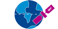 SESSatellites rocket satellite ses antenna Sticker