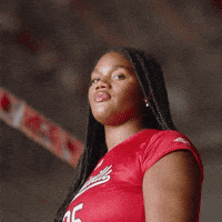 Volleyball Hair Flip GIF by Louisville Cardinals