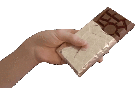 Hungry Chocolate Bar Sticker by Travis
