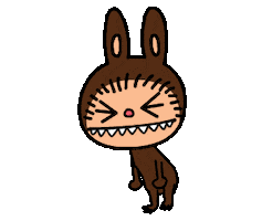 Kasingthemonster angry monster labubu the monsters Sticker