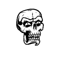 Skull Skeleton Sticker by Degenerate Pirates