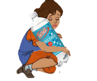 Sad Water Bottle Sticker by The NGB