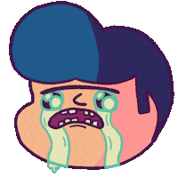 Sad Cry Sticker