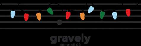 gravelybrewing giphygifmaker brewery holiday party holiday lights GIF