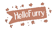 Hellofurry dogbandana dogharness hellofurry Sticker