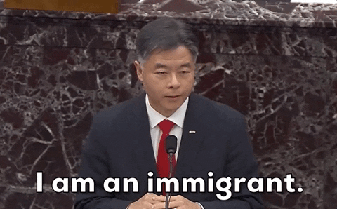 Ted Lieu I Am An Immigrant GIF by GIPHY News