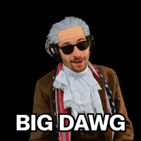 Big Dog Handshake GIF