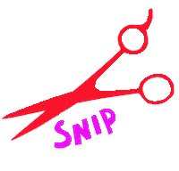 Hair Cut Sticker