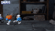 Halloween Running GIF by The Smurfs