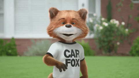 CARFAX giphygifmaker happy mascot auto GIF