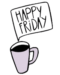 coffee friday Sticker by popsugar