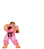 Karate Fighting Sticker
