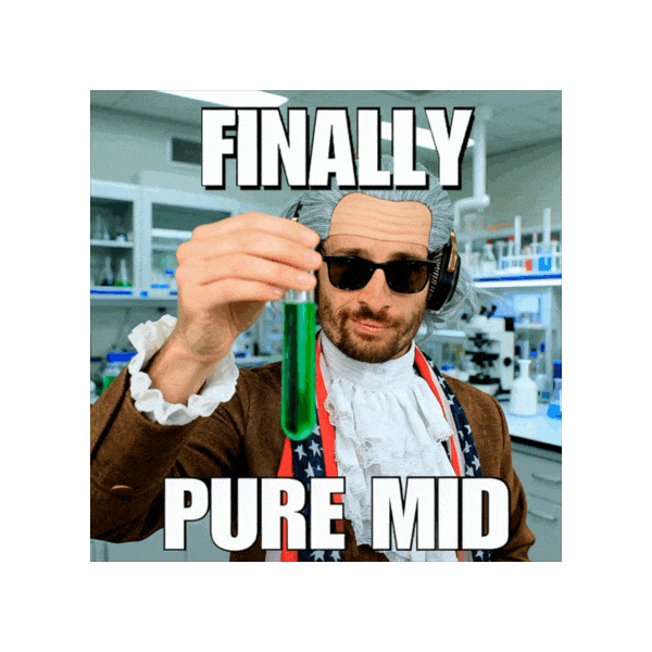 Not Bad In The Middle Sticker