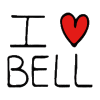 I Love Bell Sticker by Bell English