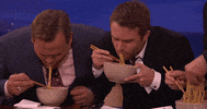 andy richter eating GIF by Team Coco