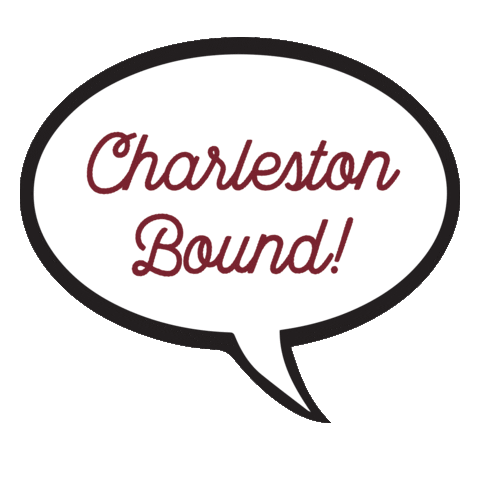 Cougars Speech Bubble Sticker by College of Charleston
