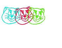 Cat Glow Sticker by Nuttz