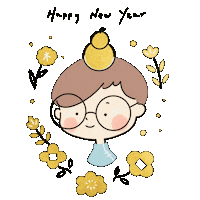 Flower Milo Sticker by Kumulo Creative Compound