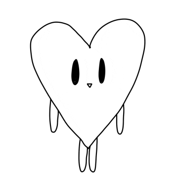 heeyom heart exit 하트 disappearance Sticker