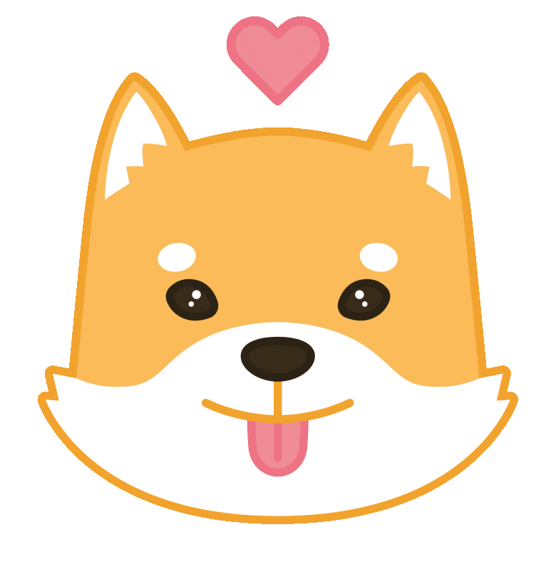 Shiba Inu Love Sticker