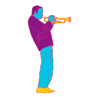 Jazz Blues Sticker by krist menina