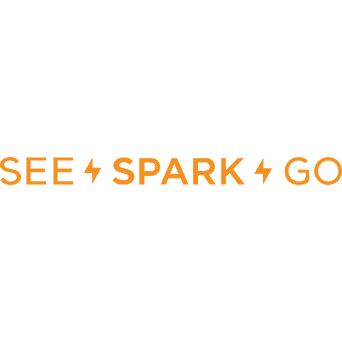 SeeSparkGo dog fire ssg lightning Sticker