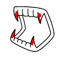 blood vampire Sticker by lula dmitrieva