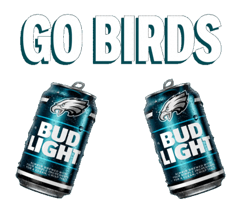 Philadelphia Eagles Cheers Sticker by Bud Light