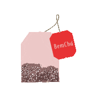 Tea Cha Sticker by Vitrines Digitais