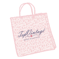 topvintage_boutique retro vintage shopping shoppingbag Sticker