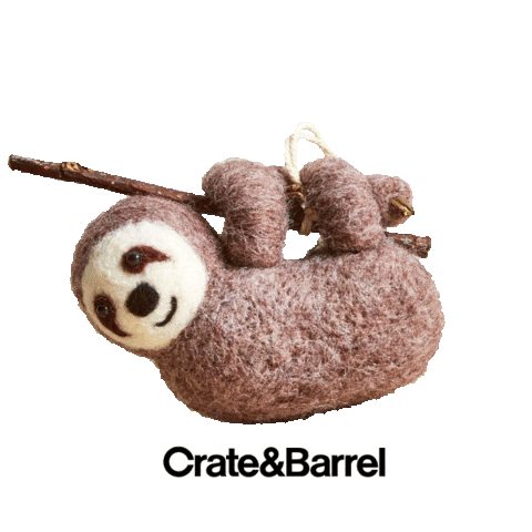 Shopping Sloth Sticker by Crate and Barrel