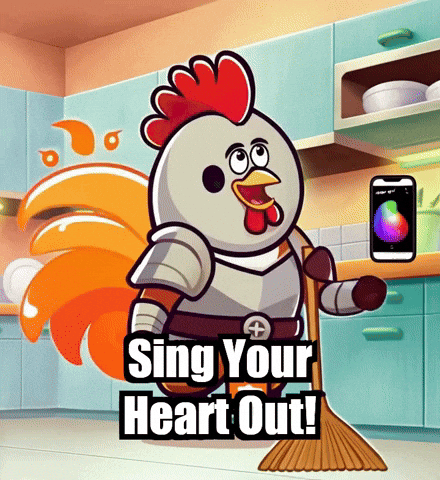 Sing Your Heart Out Kitchen GIF by Zorooster