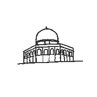 Som7 palestine jerusalem فلسطين mosque Sticker