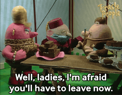 Please Leave Go Away GIF by Fire Mountain Productions