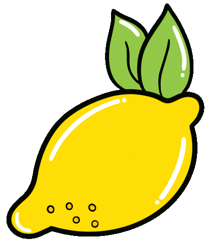 Fruit Lemon Sticker by Natalie Michelle Watson