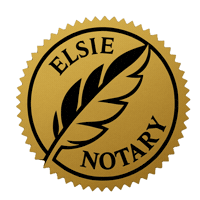 Notary Public Notarize Sticker by Elsie Notary