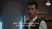 I Dont Know David Tennant GIF by Doctor Who
