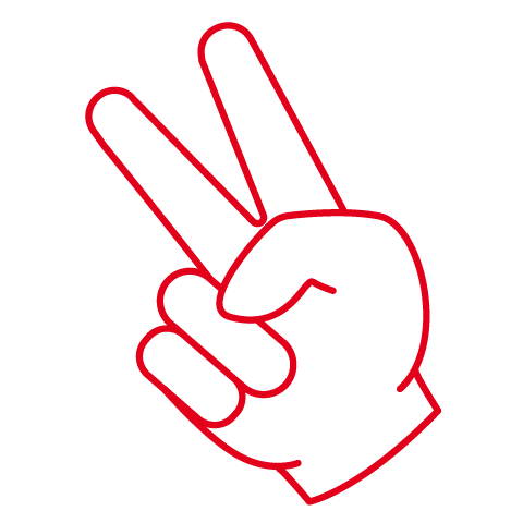 bundesagenturfurarbeit giphyupload peace hand fingers Sticker