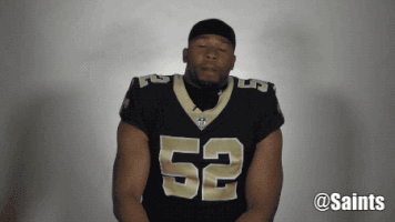 Saints Football Pointing GIF by New Orleans Saints