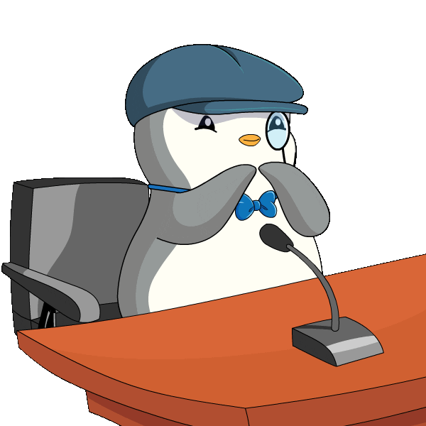 Well Done Wow Sticker by Pudgy Penguins