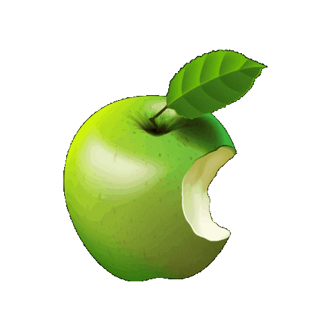 Green Apple Sticker by Kushy Dreams