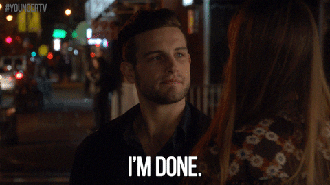 tv land breaking up GIF by YoungerTV