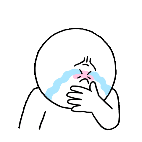 thumbsup_moon giphyupload sad tear 눈물 Sticker