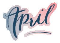 Pink April Sticker by cathykoronakis.design