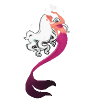 Little Mermaid Glitter Sticker