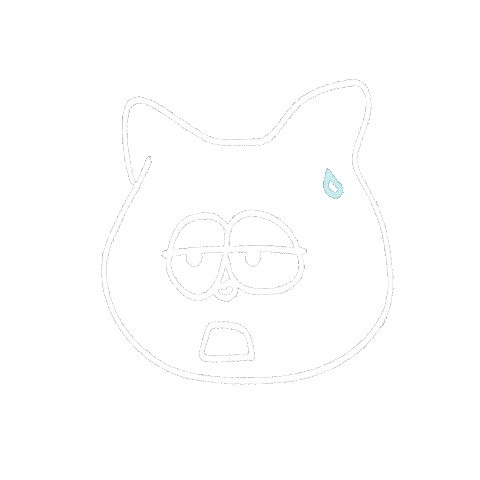 Cat 汗 Sticker