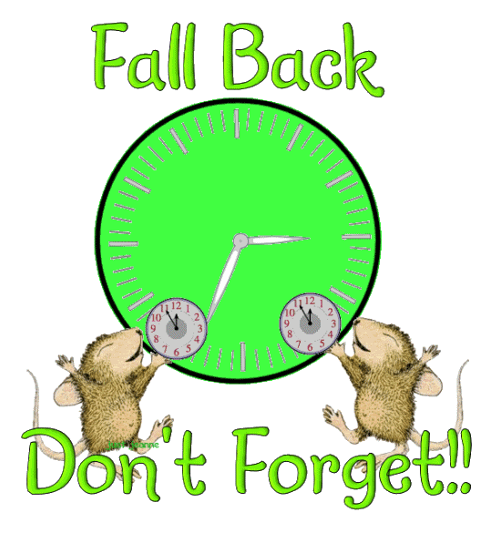 Time Fall Back Sticker