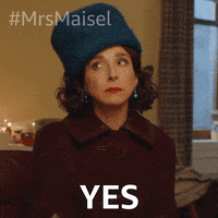 Marin Hinkle Yes GIF by The Marvelous Mrs. Maisel