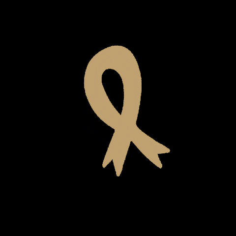 dfikar gold cancer awareness childhood cancer GIF