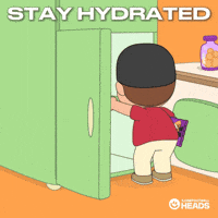 Stay Hydrated Drink Water GIF by OneFootball Heads